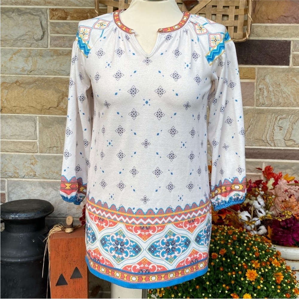 Flying Tomato‎ Print Knit Top
